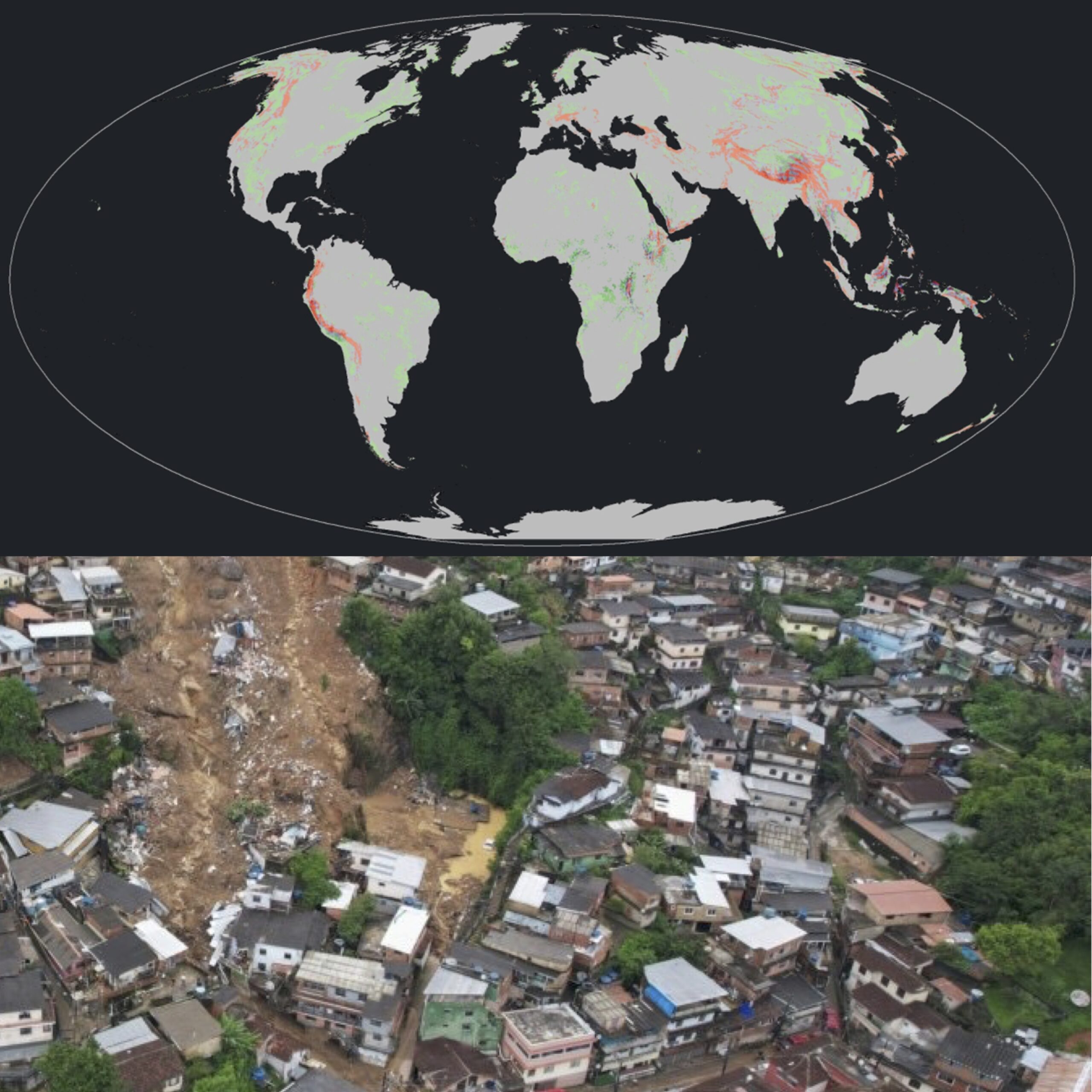 High-resolution landslide risk for SSP5-8.5 and SSP1-2.6.